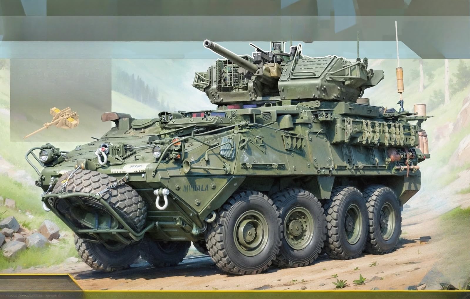 Amazon.com: XARMKIT Model ZM35046 1/35 M1296 Stryker ICV-Dragoon w
